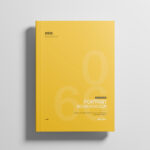 Softcover Book Cover Mockup From Top