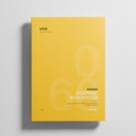 Softcover Book Cover Mockup From Top