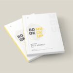 Softcover Book Mockup in 4 Sights