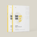 Softcover Book Mockup in 4 Sights