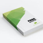 Perspective View of Softcover Trade Book Mockup
