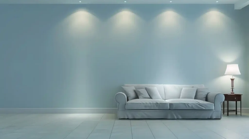 Solid Blue Interior Scene