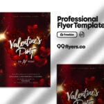 Sparkly Elegant Valentine’s Day Flyer Template