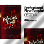 Sparkly Elegant Valentine’s Day Flyer Template