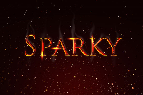Sparky Text Effect