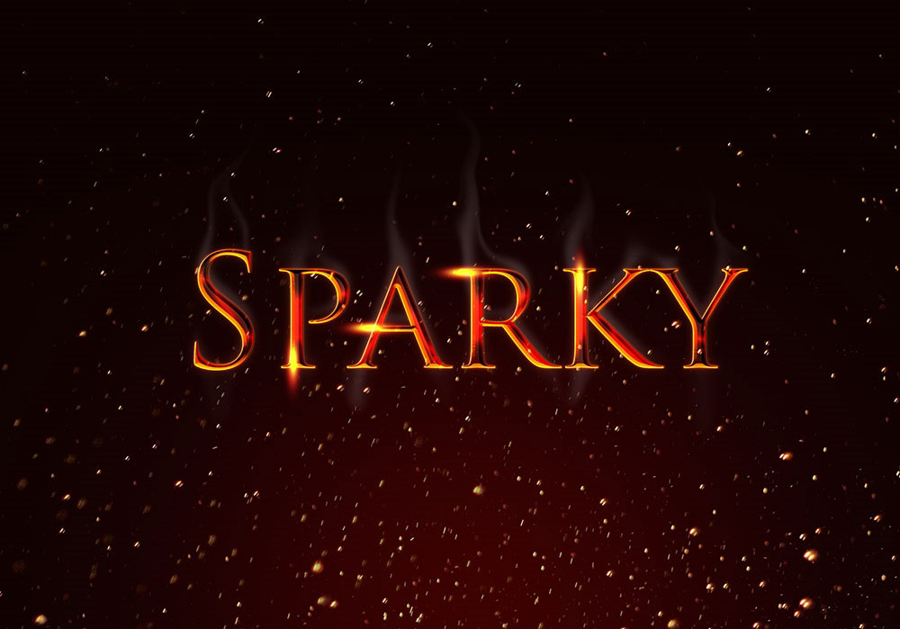 Sparky Text Effect