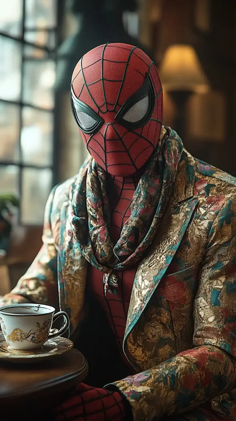 Spider-Man in Kitsch Decor