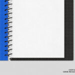 Spiral Notebook Business Card Mockup