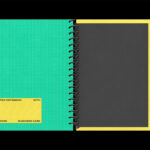 Spiral Notebook Business Card Mockup