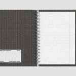 Spiral Notebook Business Card Mockup