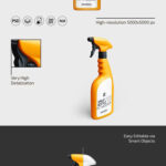 Spray Bottle Mockup