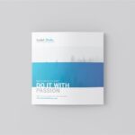 Square 4 Fold Brochure Mockup in 4 Sights