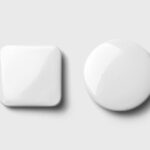 Square and Circle Badge Mockup