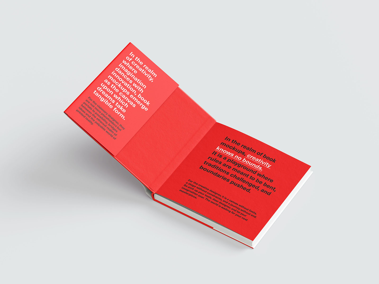 Free Square Book Dust Jacket Mockup PSD Template