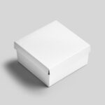 Square Box in Perspective Mockup