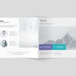 Square Brochure Mockup in 4 Different Visions
