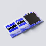 Square Fridge Magnet Mockup