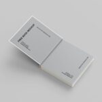 Square Hardcover Book Mockup in 6 Various Visions