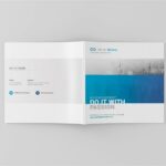 Square Magazine Mockup in 3 Shots