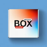 Square Package Box Mockup