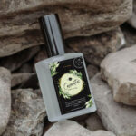 Square, Plastic Cosmetic Bottle on the Rocks Mockup