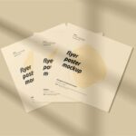 Square Poster Mockup in 4 Different Views