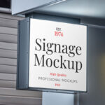 Square Signage Mockup