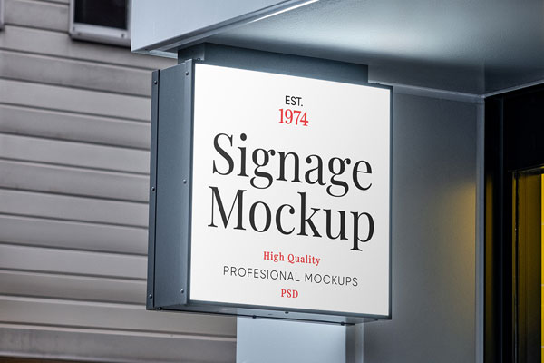 Square Signage Mockup