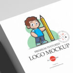 Stack of Paper Branding Logo Mockup
