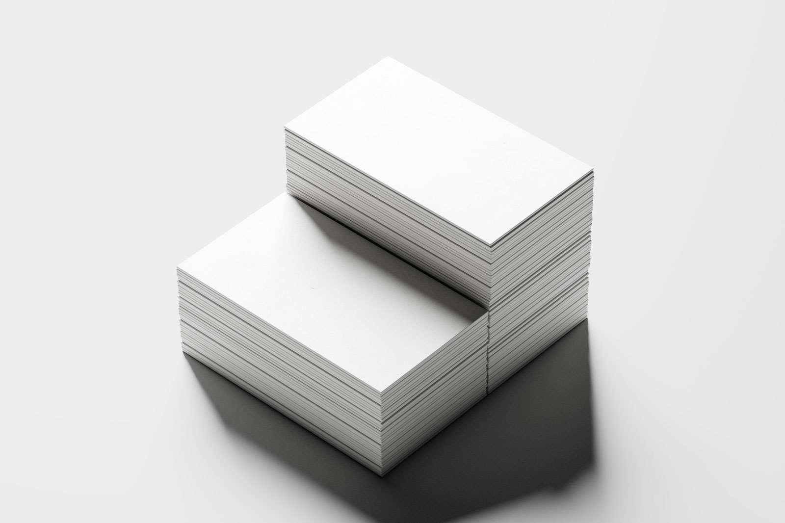 Free Stacked Business Card Mockup PSD Template