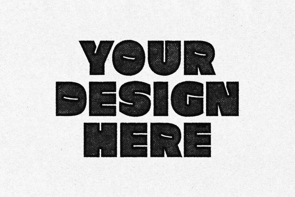 Stamp Print Effect / Logo Mockup