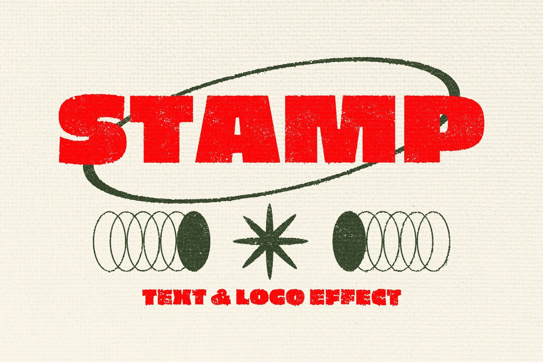 Free Stamp Text Effect / Logo Mockup PSD Template