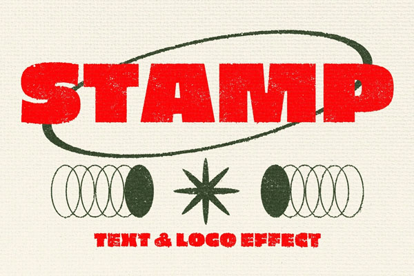 Stamp Text Effect / Logo Mockup