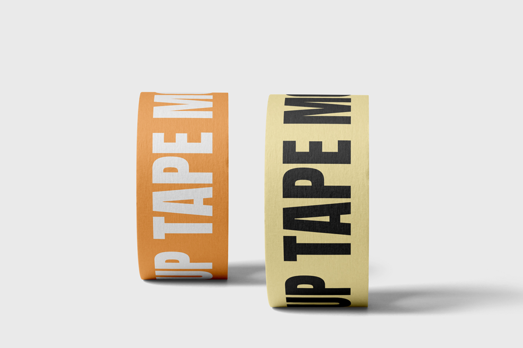 Standing Adhesive Tape Mockup