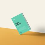 Standing Book Cover Mockup on Edge