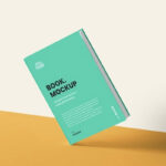 Standing Book Cover Mockup on Edge