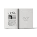 Standing Book Page Mockup in Front View