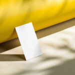 Standing Business Card Mockup in Perspective View