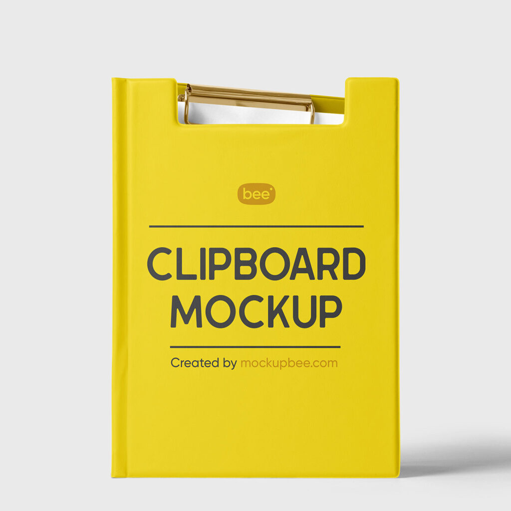 Standing Corporate Clipboard Mockup