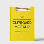 Standing Corporate Clipboard Mockup