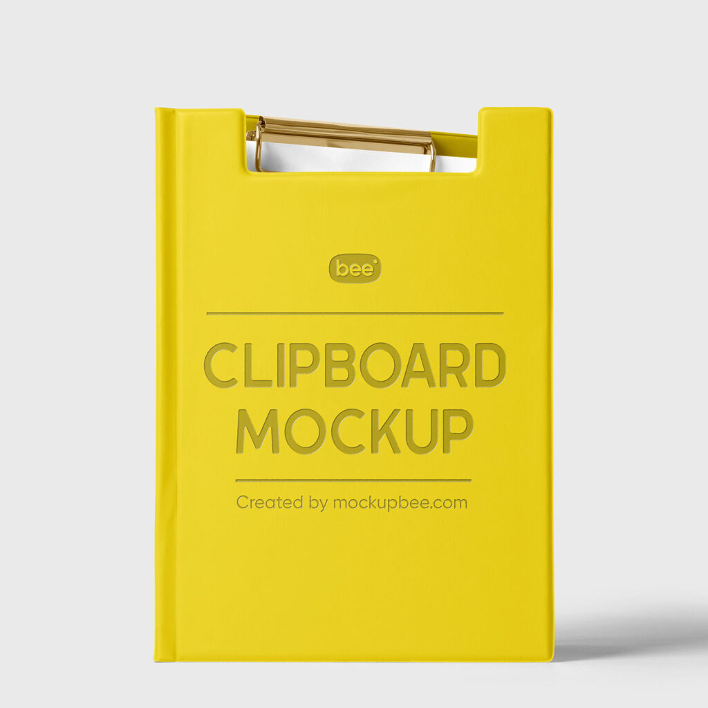 Standing Corporate Clipboard Mockup