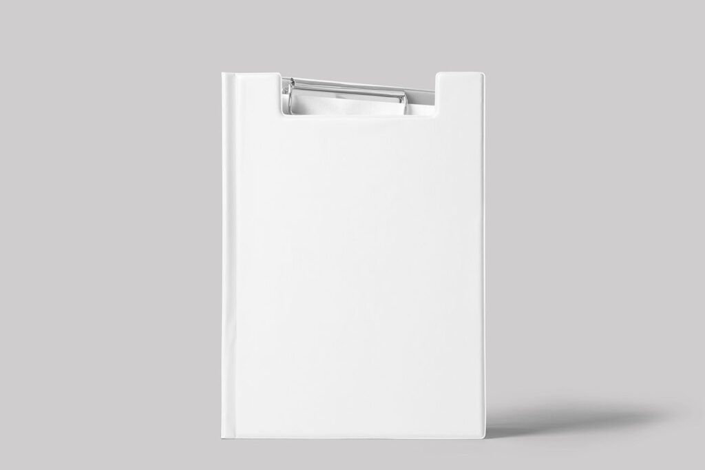 Standing Corporate Clipboard Mockup