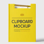 Standing Corporate Clipboard Mockup