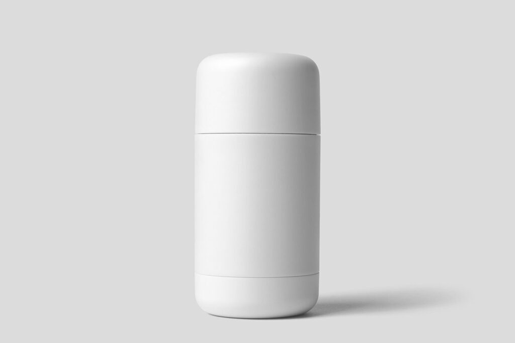 Standing Deodorant Bottle Mockup