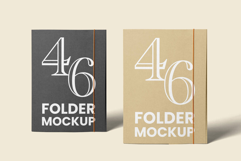Standing Folder Mockups