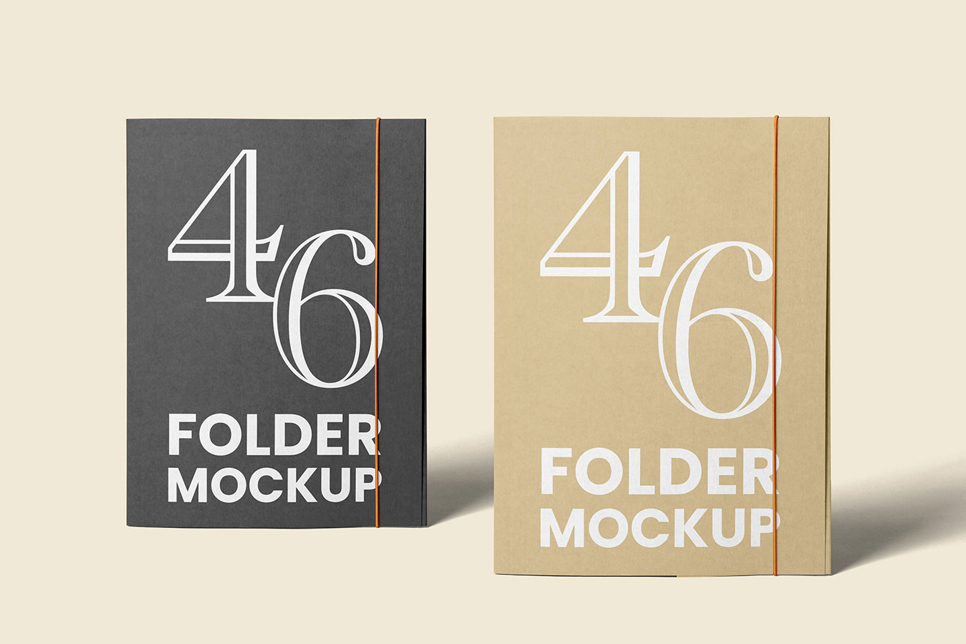 Free Standing Folder Mockups PSD Template