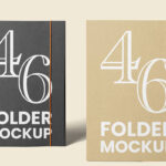 Standing Folder Mockups