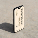 Standing iPhone Pro Mockup