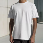Standing Men Wearing T-Shirt Mockup