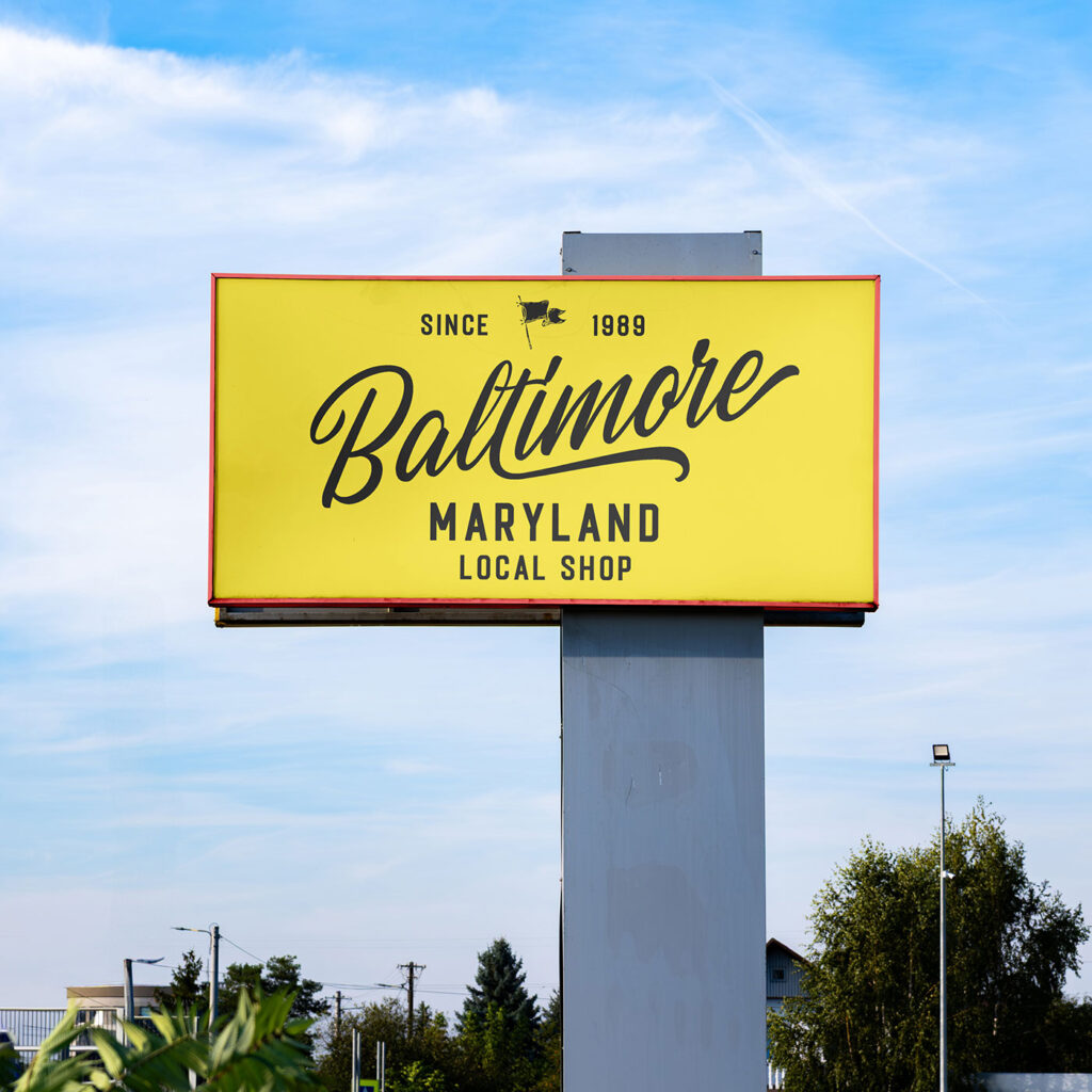 Standing Signage Mockup